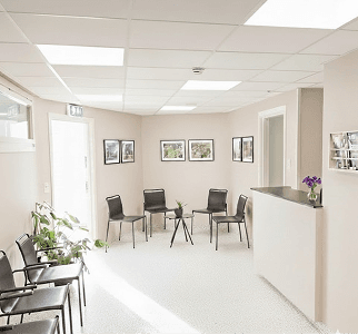 Behandlingsrom inne i Flextooth tannklinikk i Kongsvinger